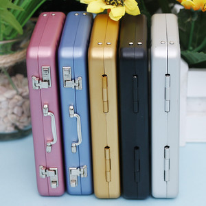 Caja de almacenamiento de aluminio para tarjetas de crédito, Mini maleta, tarjetero, joyero, Organizador - Product Image 3