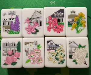Golf Theme American Mahjong Set <b>Plastic</b> Portable Classic Style 4 Players Game <b>Tiles</b> - Product Image 4