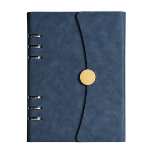 Carnet de notes professionnel A5 en cuir PU, nouveau design IStapromo, impression de logo personnalisée, couverture souple, reliure à feuilles mobiles, agenda de bureau - Product Image 1