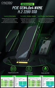 ฮาร์ดดิสก์สำหรับคอมพิวเตอร์4TB nmve M.2 2280 <span class=keywords><strong>4</strong></span>.0 PCIe ประสิทธิภาพสูง SSD ภายใน512GB/1TB/2TB - Product Image 5