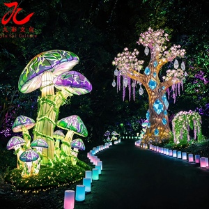 Lanterna a Tema Naturale, Scultura Luminosa Foresta Magica, Esposizione di Lanterne Personalizzate su Larga Scala per Esterni - Product Image 1