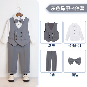 Set di <span class=keywords><strong>Abbigliamento</strong></span> Estivo per Bambini in Cotone a Righe, Camicia e Pantaloni, Stile Europeo, 2 Pezzi, BS002 - Product Image 4
