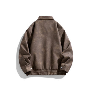 Manteau élégant personnalisé avec logo 2025 Printemps-Automne pour homme, style urbain cool, marque tendance, style Hong Kong, Harajuku japonais - Product Image 4