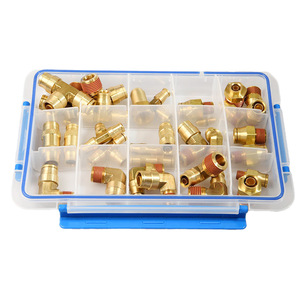 Kit de Conexiones a Presión de Latón C36000 para Sistemas de Reparación de Frenos 12mm 8mm 6mm 4mm 3mm 2mm 1mm 1/8 1/4 3/8 1/2 Pulgada - Product Image 1