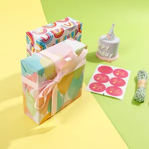 New Design Kids Birthday Balloon Printing Gift Wrapping Paper 43*300 Cm Colorful Roll Everyday Paper