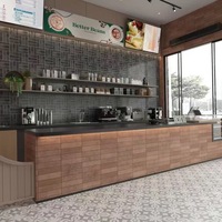 Carrelage Mosaïque en Porcelaine Bleu Royal Luxe 300x300 Brillant Émaillé Résistant aux Acides Antidérapant pour Hôtels, Spas, Douches, Zones Humides et Cuisines