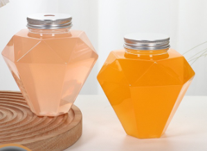 Bottiglia per Succo da 500ml Nuovo Design, Bottiglia Vuota in <span class=keywords><strong>Plastica</strong></span> PET per Bevande con Tappo in Alluminio per Latte, Succo, Tè - Product Image 5