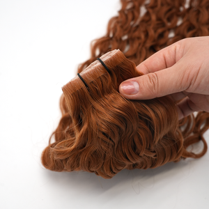 Extensiones de Cabello Humano Remy Virgen de Doble Trama con Ondas y Rizos de Calidad Profesional, Color Personalizado, Estilo Mariposa - Product Image 4