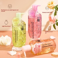 Gel Douche Floral Effervescent aux Pétales de Fleurs, Nettoyant Corporel Parfumé pour la Maison, Gel Douche Éclaircissant à la Fleur