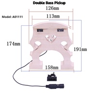 En gros, Pont de violoncelle et de contrebasse en bois d'érable avec micro piézo intégré pour violoncelles 3/4 et 4/4 et contrebasses 4/4