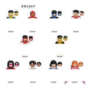 Figurines d'action et modèles de puzzle en blocs de construction en acier, thème Batman et Spider-Man, avec motifs de dessins animés, figurines de collection, ornements et cadeaux - Product Image 2
