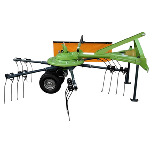 Rastrillo de heno giratorio montado en tractor pequeño para tractor, extensión de hierba impulsada por PTO con rueda de dedo - Product Image 2