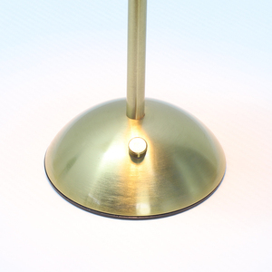 Brass Crystal Fabric Table Ruffle Shade Bell E26 AC Powered Ra 90 Soft Warm White LED <b>Push</b> <b>Button</b> Middle Modern Living Room - Product Image 3