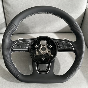 Volant en cuir personnalisé style RS pour Audi A3 A4 A5 A6 A7 A8 S <span class=keywords><strong>Line</strong></span> S3 S4 S5 RS3 RS5 RS7 Q3 Q5 Q7 – Modification automobile - Product Image 2