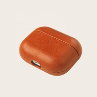 Étui pour AirPods 3 en cuir véritable, protection premium, antichoc, logo personnalisé, marque privée, OEM, ODM, vente en gros, usine
