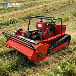 Cortadora de Césped a Control Remoto con Orugas para Terrenos Inclinados, Ancho de Corte de 800 mm, Cortadora Agrícola con Quitanieves - Product Image 1