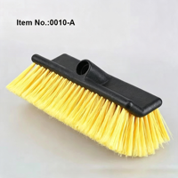 Brosse de nettoyage pour sols en béton, terrasses et patios, robuste, pour intérieur et extérieur, poils en nylon, plastique, écologique