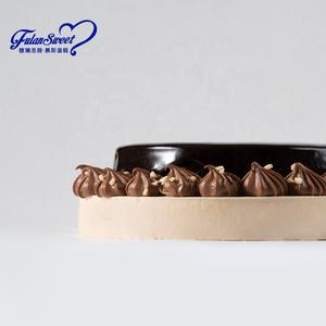 Chocolate congelado Creme patissiere <span class=keywords><strong>Fondant</strong></span> tartas <span class=keywords><strong>de</strong></span> queso mantequilla galleta corteza Mascarpone queso panadería congelada - Product Image 3
