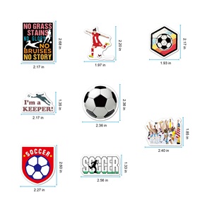 Impermeabile simpatico basket Graffiti sport Baseball <span class=keywords><strong>calcio</strong></span> adesivo per gli appassionati di sport per bambini adulti - Product Image 2