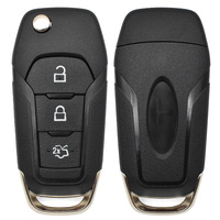Coque de clé de voiture télécommandée, 2/3/4 boutons, étui de clé pliable intelligent HU101