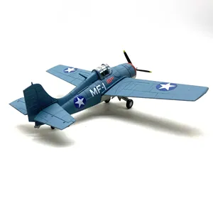 Modellino in Scala 1/72 dell'Aereo da Caccia F4F Wildcat della Seconda Guerra Mondiale, Dettagliato Aeromodello da Collezione e Esposizione - Product Image 4
