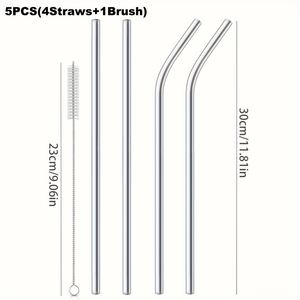Manufacturer Wholesale Replacement Stainless Steel Long <b>Straw</b> for Cup Compatible 40 oz Cup Cleaning Brush Modern Simple - Product Image 5