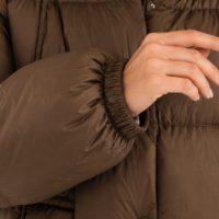 Doudoune longue pour femme en duvet d'oie 90% avec capuche auto-chauffante amovible, coupe-vent, manteau d'hiver matelassé, vente en gros