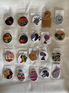 <span class=keywords><strong>Pendientes</strong></span> de plata de primera ley con pelo Natural para mujer, aretes colgantes, plata esterlina 600, estilo africano - Product Image 2