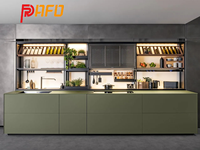 Ensemble de cuisine complet moderne vert classique avec praticité et fonctionnalisme de la péninsule service après-vente sans souci