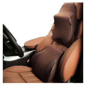 Car Waist Rest Headrest Space Memory Cotton Car Seat Waist Cushion Cushion Back Neck Pillow Combination Set