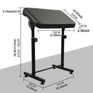 Reposabrazos Ajustable para Tatuajes, Almohadilla de Cuero PU Antideslizante, Reposabrazos para Tatuajes con Altura y Ángulo Ajustables para Estudio de Arte Corporal - Product Image 5