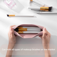 Portable Hot Silicone Maquillage Brosse Titulaire Étanche Voyage Maquillage Sac De Rangement Pochette Cas