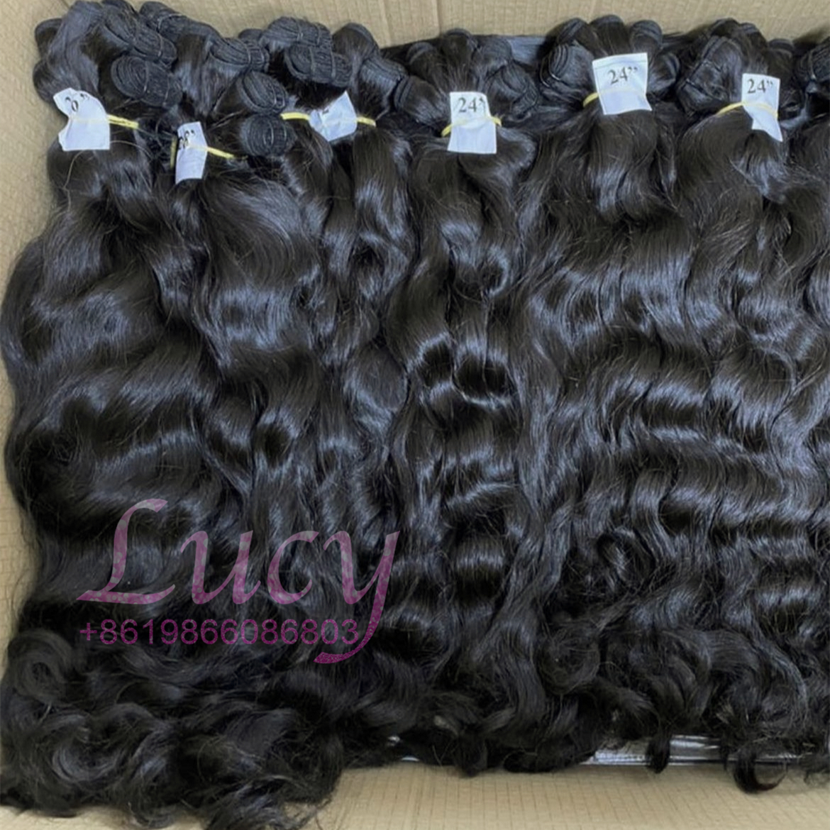 Cheveux naturels de la vague 1pcs
