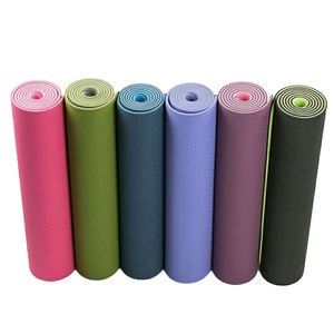 Alta calidad XINGYUN 6mm de espesor TPE Yoga Mat 183cm de longitud de doble cara suave rebote antideslizante logotipo personalizado uso Universal de fábrica - Product Image 4