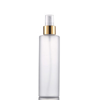 Nouvelle Arrivée LZ Pack – Flacon Vaporisateur en Plastique PET 100ml 200ml avec Pompe Dorée Personnalisée, Flacon Vide Givré pour Soins de la Peau