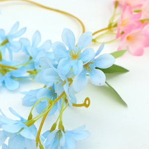 Guirnaldas de Flores Artificiales de Forsythia y Cerezo, 180 cm, Flores de Seda y Plástico de Alta Simulación, Decoraciones para Bodas y Hogar - Product Image 2