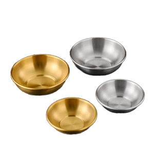 Bol coréen écologique en acier inoxydable à paroi simple pour soupe, salade, collation, riz, ramen, base plate, durable pour la cuisine et le restaurant - Product Image 1