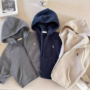 Child Star Circle Kids Fleece Hoodie Thick Lined Warm Outerwear Baby Boys Autumn Winter Coat - Product Image 4