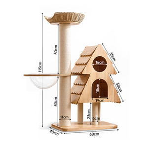 Árbol para Gatos Todo en Uno, Grande y Ahorrador <span class=keywords><strong>de</strong></span> Espacio, para Uso Doméstico, Pedidos al por Mayor Disponibles Directamente <span class=keywords><strong>de</strong></span> Fábrica - Product Image 6
