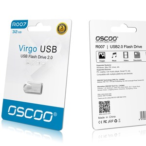 OscOO <b>USB</b> Flash Drive 64GB <b>USB</b> <b>2.0</b> Mini Metal Pendrive For Data Storage - Product Image 3