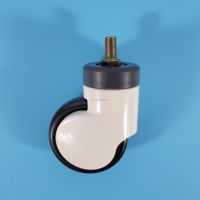 Roulettes à double pivot avec frein pour chariots médicaux et instruments, 75 mm (3 pouces), vente chaude