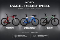 Vélo de route en fibre de carbone Aero Shi Mano 700C avec transmission électronique 2*12 vitesses KOZO2 7,9 KG, frein à disque hydraulique, léger, course
