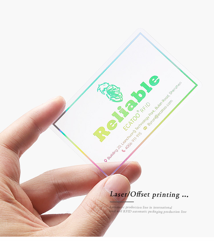 Transparent card