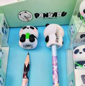 Kawaii <span class=keywords><strong>Panda</strong></span> <span class=keywords><strong>taille</strong></span>-<span class=keywords><strong>crayon</strong></span> coréen papeterie en Silicone monotrou manuel coupe-<span class=keywords><strong>crayon</strong></span> outil enfants cadeau école fournitures de bureau - Product Image 2