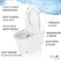 Toilette intelligente japonaise noire avec salle de bain, toilette intelligente mobile Skibidi pour salle de bain