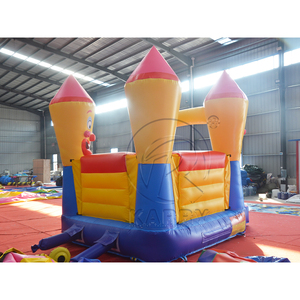 Castillo Inflable Comercial de 4x3m con Temática de Payaso y Crayones, Castillo de Brinco de PVC Resistente para Fiestas Infantiles y Alquiler de Eventos - Product Image 4