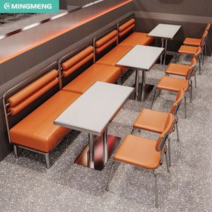 Ensembles de meubles de restaurant moderne commercial de nouveau style, banquette de luxe pour café et restauration rapide, canapé, chaises de salle à manger - Product Image 2