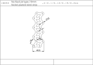 แผ่นเหล็กชุบนิกเกิล 26650 32650 สำหรับหน้าสัมผัสแบตเตอรี่แบบไม่เรียงเส้น 1/2/3/4/5 ชั้น ขนาด 0.12 มม. 0.15 มม. 0.2 มม. ราคาดีที่สุด - Product Image 4