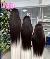 Perruque Lace Front en Cheveux Humains 13x5 Lisse Densité 200% Brésilienne Vierge Pré-Pluckée Sans Colle Dentelle Transparente Ligne de Cheveux Naturelle