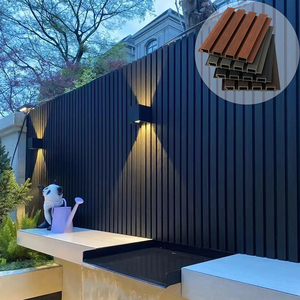 WPC Bảng điều khiển tường hàng rào bằng gỗ riêng tư hàng rào Bảng điều khiển Slatted co-đùn Kỹ Thuật Sân hàng rào - Product Image 1